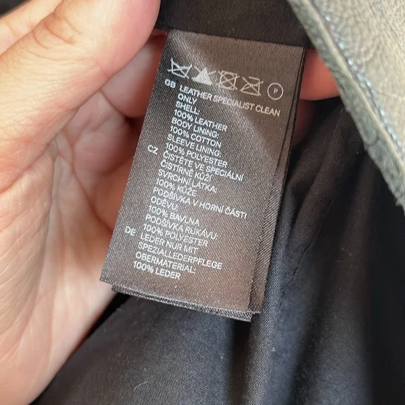 H&M real leather jacket - Picture 4 of 5